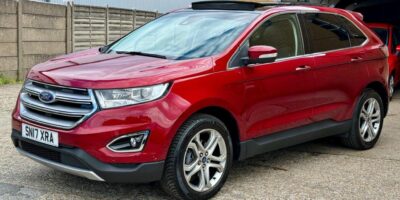 2017 Red Ford Edge TITANIUM TDCI