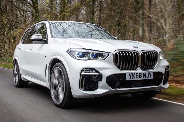 BMW X5 White Front View