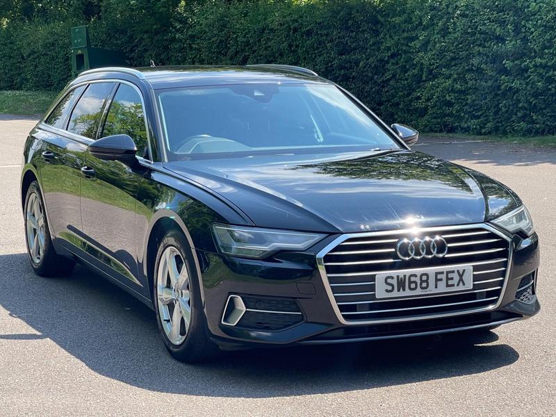 Black 2018 Audi A6 Avant TDI 40 Sport