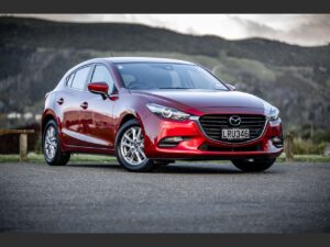 2018 red Mazda 3