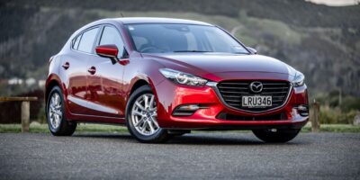 2018 red Mazda 3