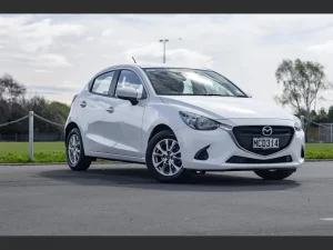 2019 white Mazda 2