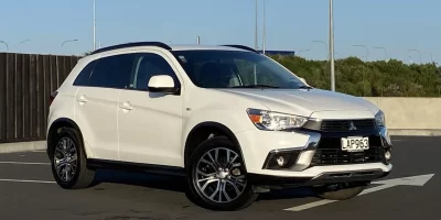 2017 white Mitsubishi ASX