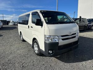 2018 white Toyota Hiace