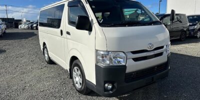 2018 white Toyota Hiace