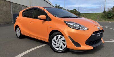 2018 orange Toyota Aqua