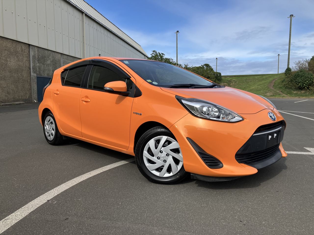 2018 orange Toyota Aqua