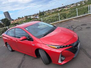 2020 red Toyota Prius