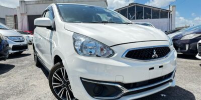 2017 white Mitsubishi Mirage