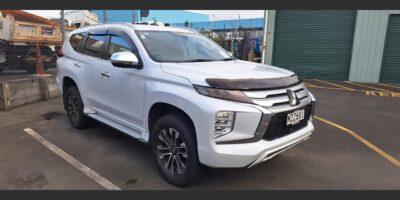 2020 white Mitsubishi Pajero