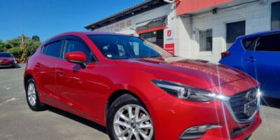 2017 red Mazda Axela