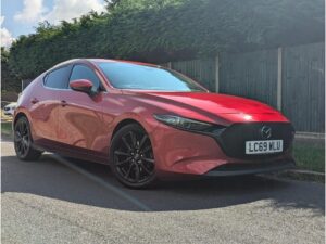 2019 red Mazda Axela