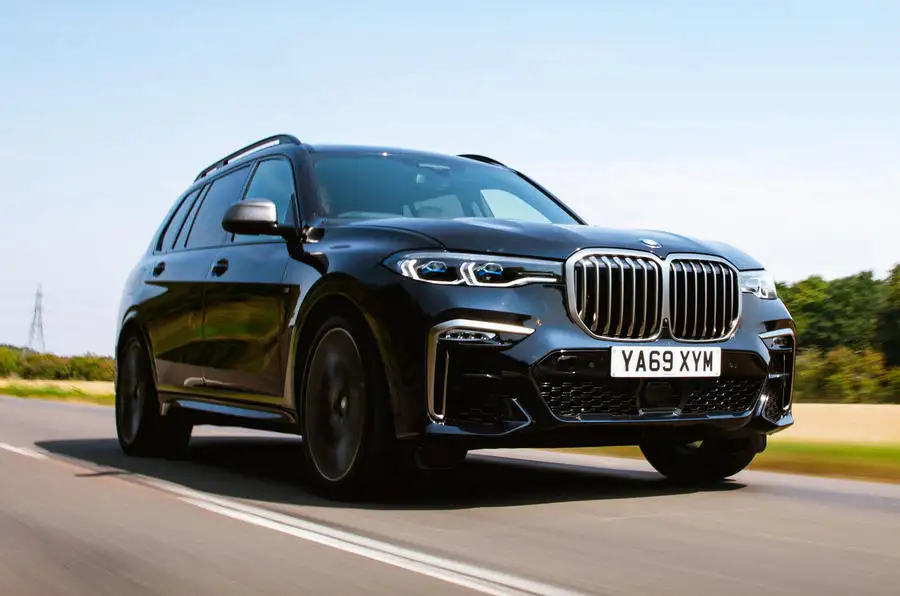 BMW X7 on the road