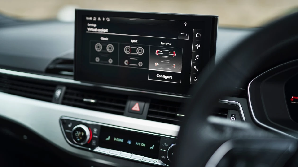 Audi A5 Infotainment menu